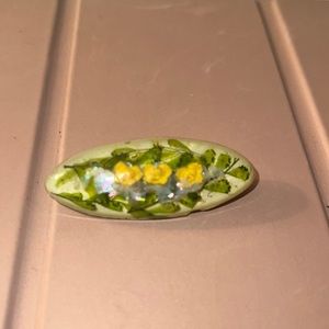 Beautiful antique French resin pin another one of my grandmother is beauties